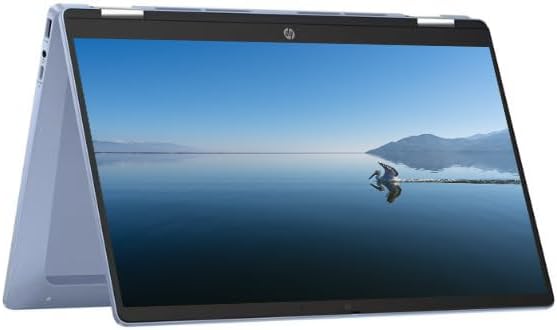 HP 2025 Portable x360 Chromebook, 14'' Convertible FHD IPS Touchscreen, Intel Processor Up to 3.39GHz, 4GB DDR4, 64GB Storage, Super Fast 6th Gen WiFi, Chrome OS, Dale Blue (Renewed)