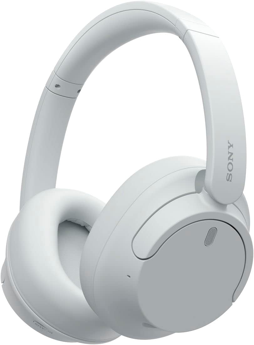 Sony WH-CH720NW Noise Canceling Wireless Bluetooth Headphones - Built-in Microphone - up to 35 Hours Battery Life and Quick Charge - Matte White