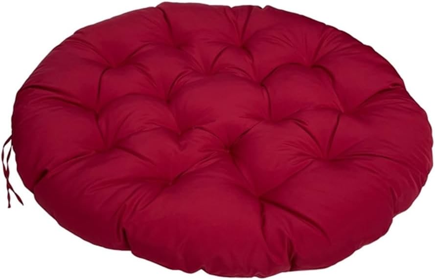 Rocker Chair Pads Thickened Hanging Egg Swing Chair Cushion for Outdoor Patio Garden Swing Chair Wine Red 51' x 51'