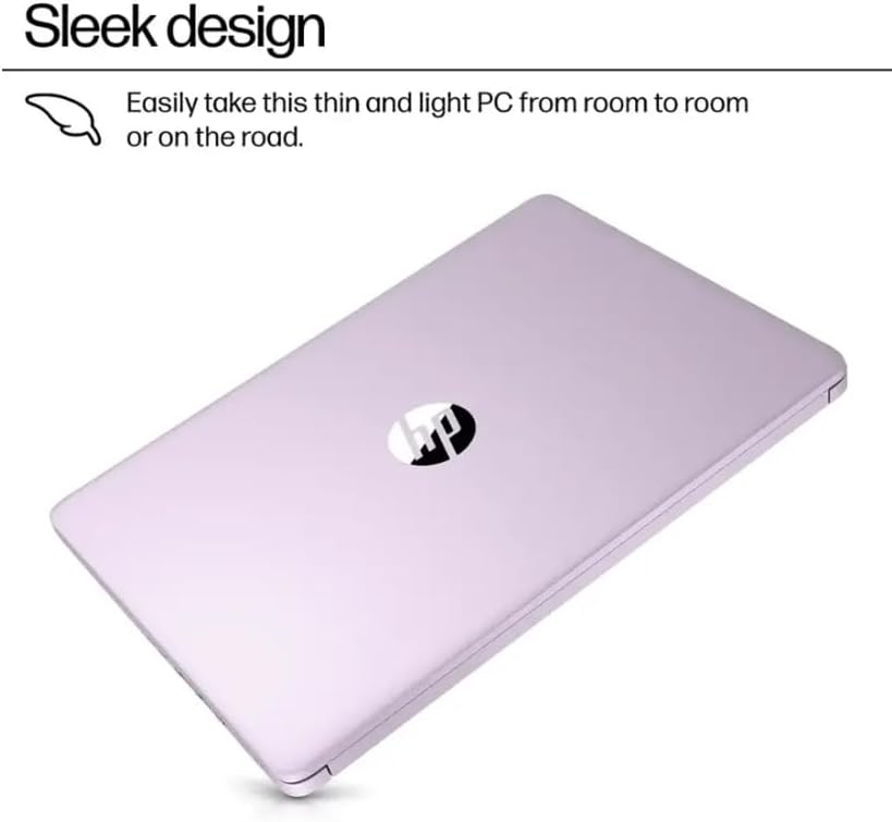 HP 2025 Student Laptop, Intel Processor N150(up to 3.6 GHz), 14 Inch LED Screen,8G RAM, 256GB Storange (128GB UFS+128GB MSD),1 Year Office 365, Windows 11 Home,Honey Lavender,w/YYY Accessories