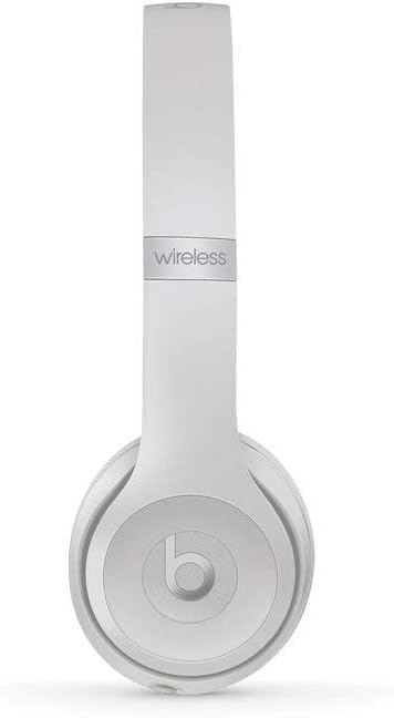 beats Solo3 Wireless On-Ear Headphones Matte Silver - beats by Dr Dre (Renewed)