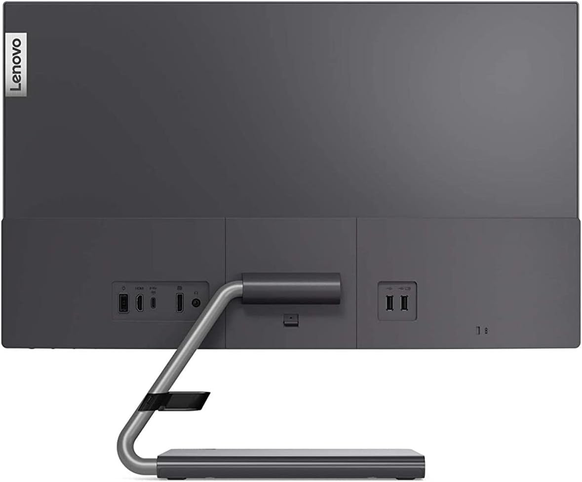 Lenovo Q24h-10 23.8-inch QHD (2560 x 1440) USB-C LCD Monitor, LED Backlit, AMD FreeSync, 75Hz, 4ms, 99% sRGB, Speakers, Low Blue Light