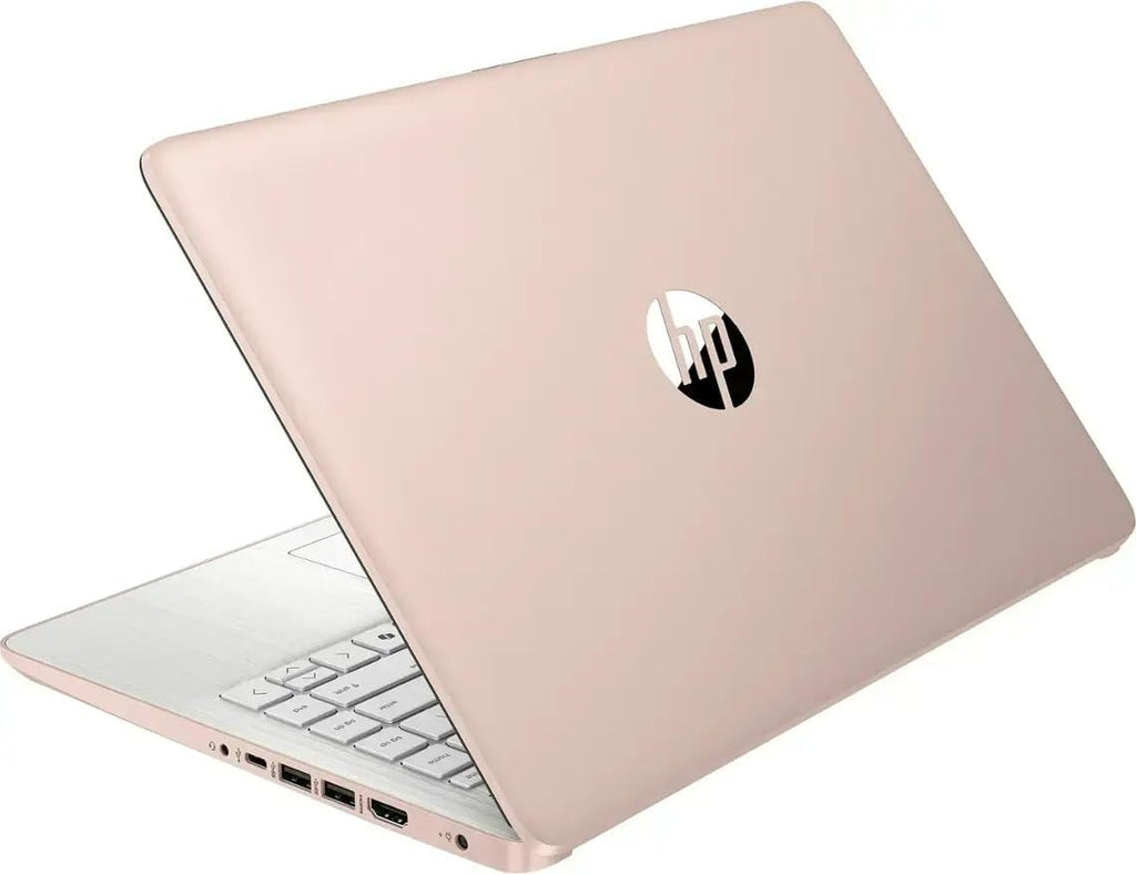 HP 14 Laptop Ultra Thin & Light, Intel N150 Quad-Core Processor, 16G RAM, 128GB SSD, HDMI, USB-C, WiFi 6, SD Card Reader, Microsoft Office 365 Included, Windows 11, Rose Gold, XtreDura Accessories