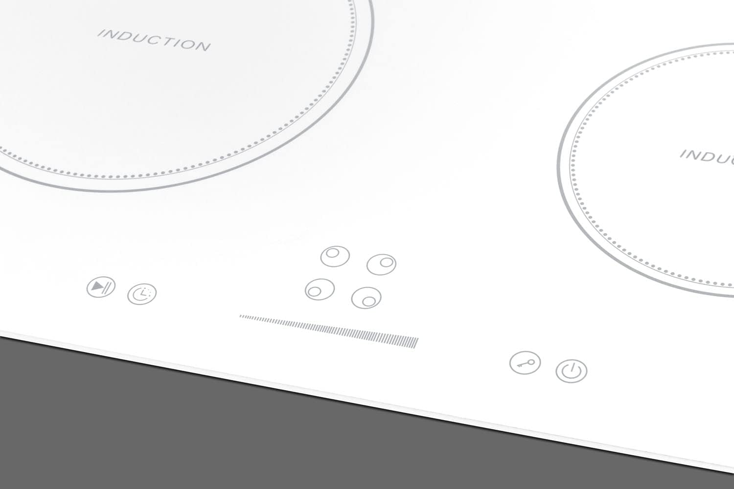 Summit 24' 4 Zone Electric Cooktop 208-240V Induction Cooktop, ADA Compliant, White- SINC4B242W