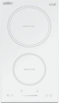 Summit 12' 2 zone Electric Cooktop. 208-240V Induction Cooktop, ADA Compliant, White- SINC2B231W