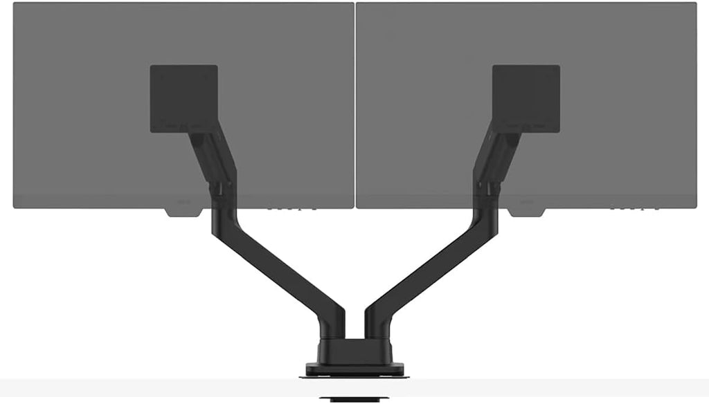 BenQ BDH01 Dual Monitor Arm -Gas Spring Monitor Stand for 2 Screens Up to 35'' & 44lbs, Heavy Duty, Quick Installation, No Sagging, Top Clamp and Grommet Base, Reinforcement Plate, VESA 75x75 &100x100