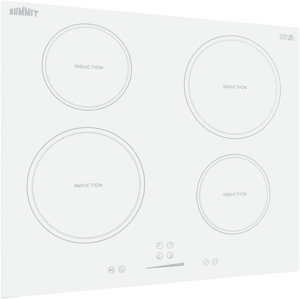 Summit 24' 4 Zone Electric Cooktop 208-240V Induction Cooktop, ADA Compliant, White- SINC4B242W