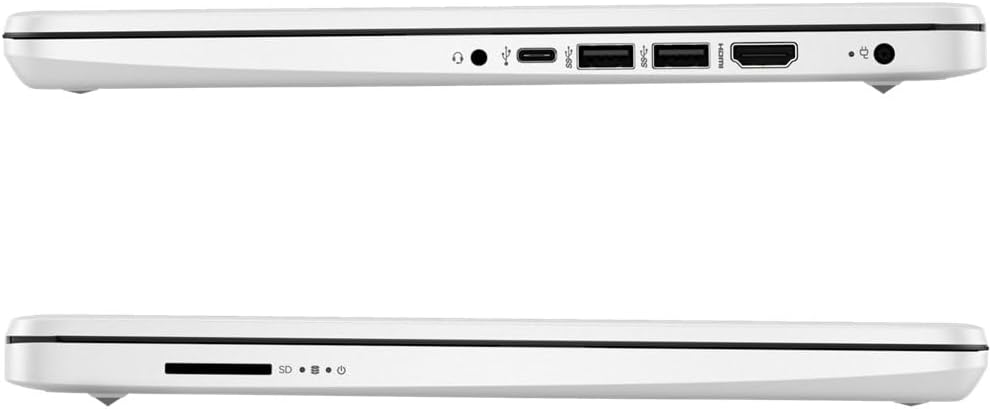 HP 14 Laptop, Intel Celeron N4020, 4 GB RAM, 64 GB Storage, 14-inch HD Touchscreen, Windows 11 Home, Thin & Portable, 4K Graphics, One Year of Microsoft 365 (14-dq0080nr, Snowflake White)