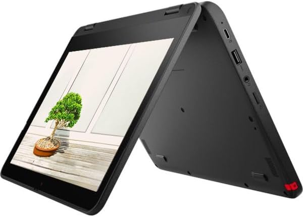 Lenovo 2024 Convertible 2-in-1 Lightweight Chromebook, 11' HD IPS Touchscreen, Intel Processor Up to 2.60GHz, 4GB Ram, 32GB SSD, Super-Fast WiFi, Chrome OS, Dale Black (Renewed)