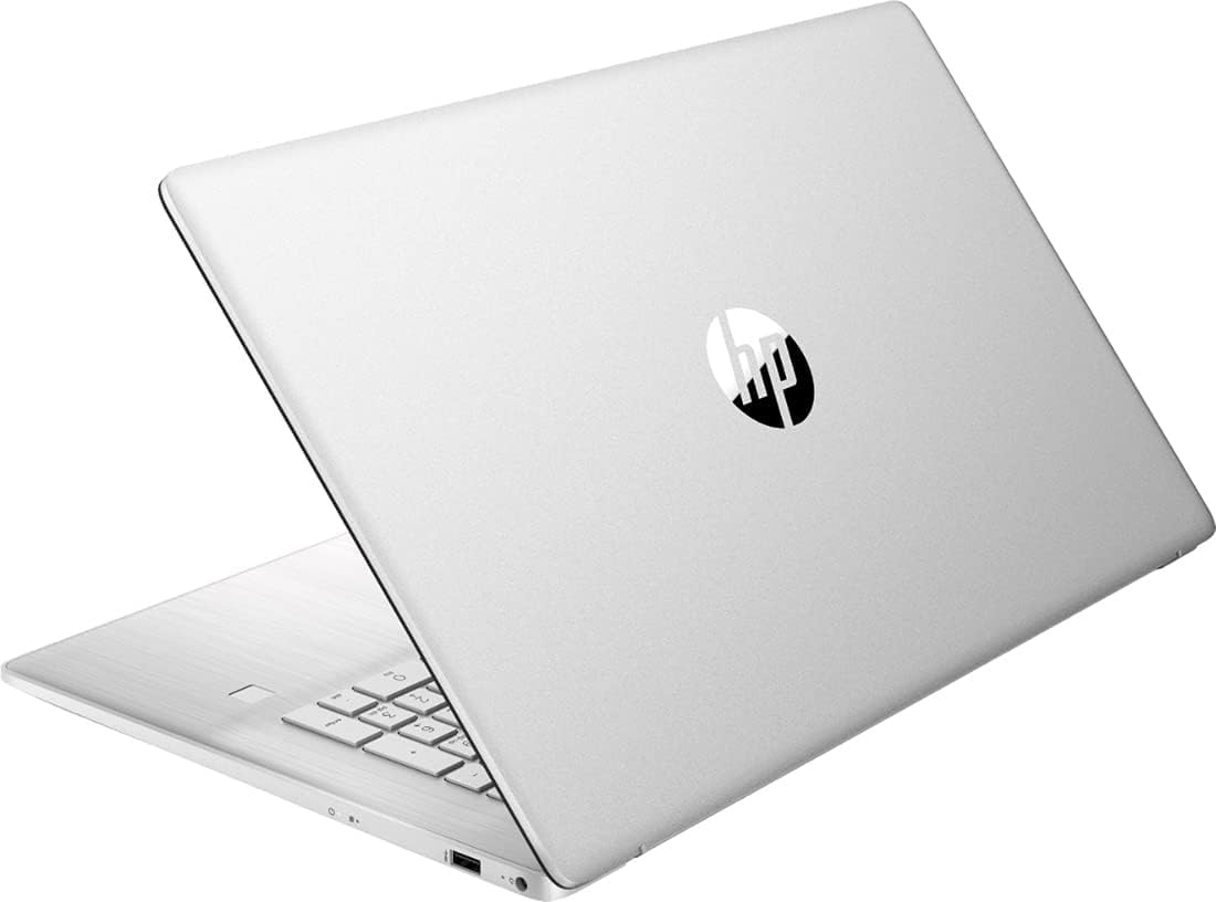 HP Newest Notebook Laptop, 17.3'' Full HD Display, AMD Ryzen 5 5500U Hexa-Core Processor, 8GB RAM, 256GB PCIe SSD, Fingerprint Reader, Wi-Fi, Webcam, HDMI, Windows 11 Home, Natural Silver