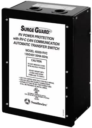 Power Transfer Switch RVC Compatible With Full RV Power Protection 120/240 Volts 50 Amp 60 Hz