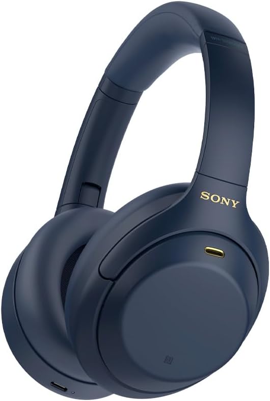 Sony WH-1000XM4 Wireless Premium Noise Canceling Overhead Headphones, Blue (Renewed)
