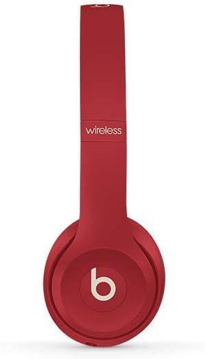 Beats Solo3 Wireless On-Ear Headphones Club Collection – Club Red (Renewed)