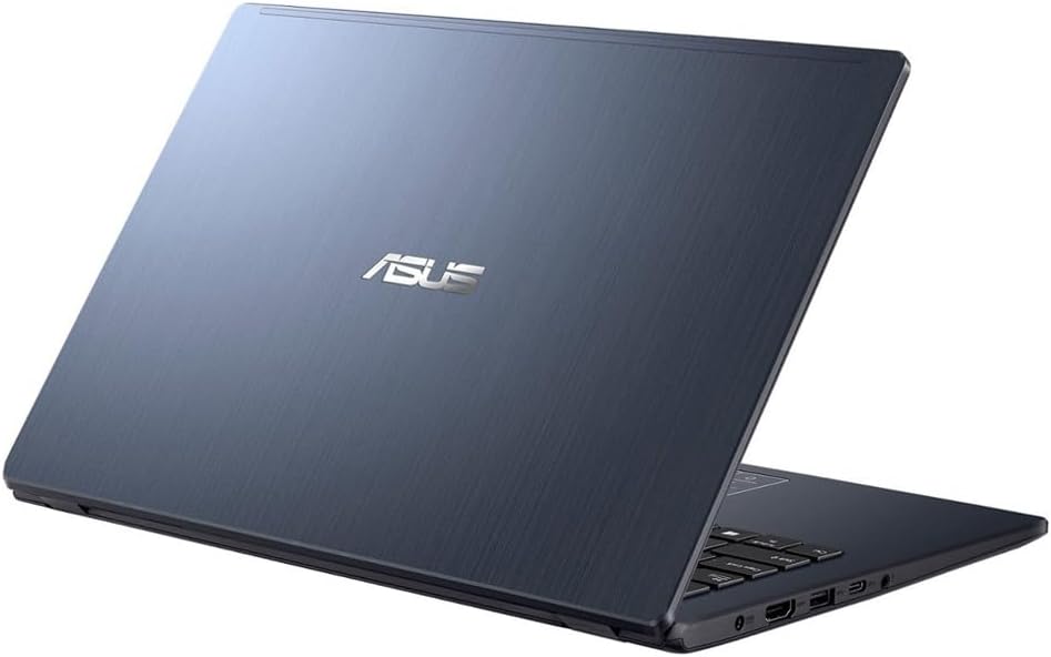ASUS 14' FHD Laptop, Intel Celeron N4500, 4GB Memory on Board, 64GB eMMC, Intel Iris Xe Graphics, Media Card Reader, Quiet Blue, E410KA-CL464