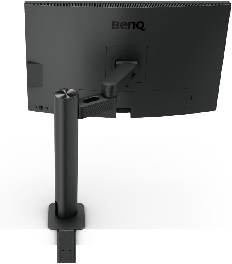 BenQ PD2705UA AQCOLOR 27' 4K UHD Ergo Arm Mac-Ready Monitor, 99% Rec. 709 & sRGB, IPS, DeltaE ≤3, ICC Sync, Factory-Calibrated, Uniformity, HotKey Puck, DisplayPort, USB-C (65W), USB Hub