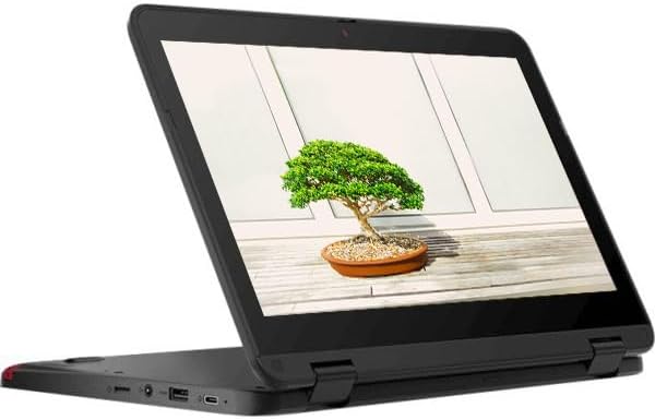 Lenovo 2024 Convertible 2-in-1 Lightweight Chromebook, 11' HD IPS Touchscreen, Intel Processor Up to 2.60GHz, 4GB Ram, 32GB SSD, Super-Fast WiFi, Chrome OS, Dale Black (Renewed)
