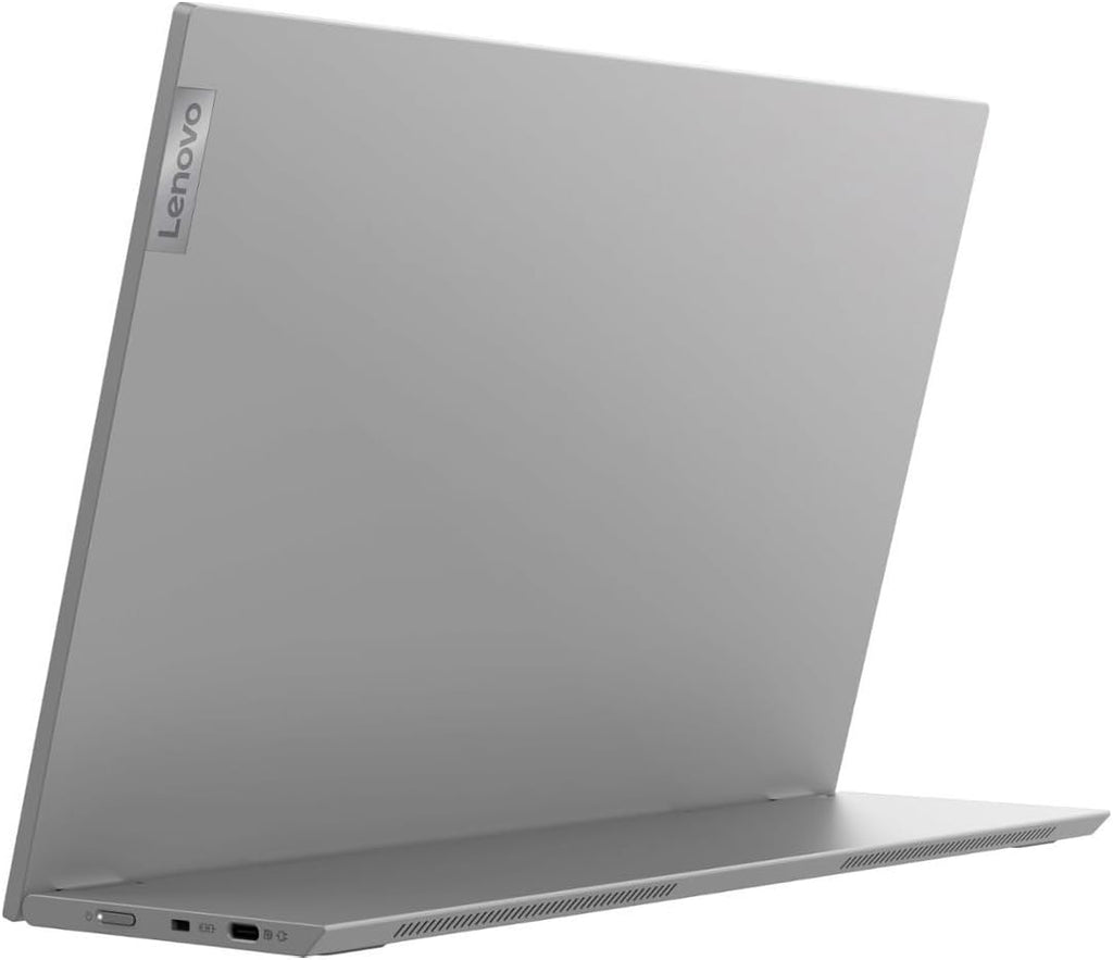 Lenovo L15 Portable Monitor, 15.6' Display, Full HD Resolution, IPS Panel, 250 nits Brightness, 60Hz Refresh Rate, USB-C Ports, Height-Adjustable Stand, Flicker-Free Technology, Grey