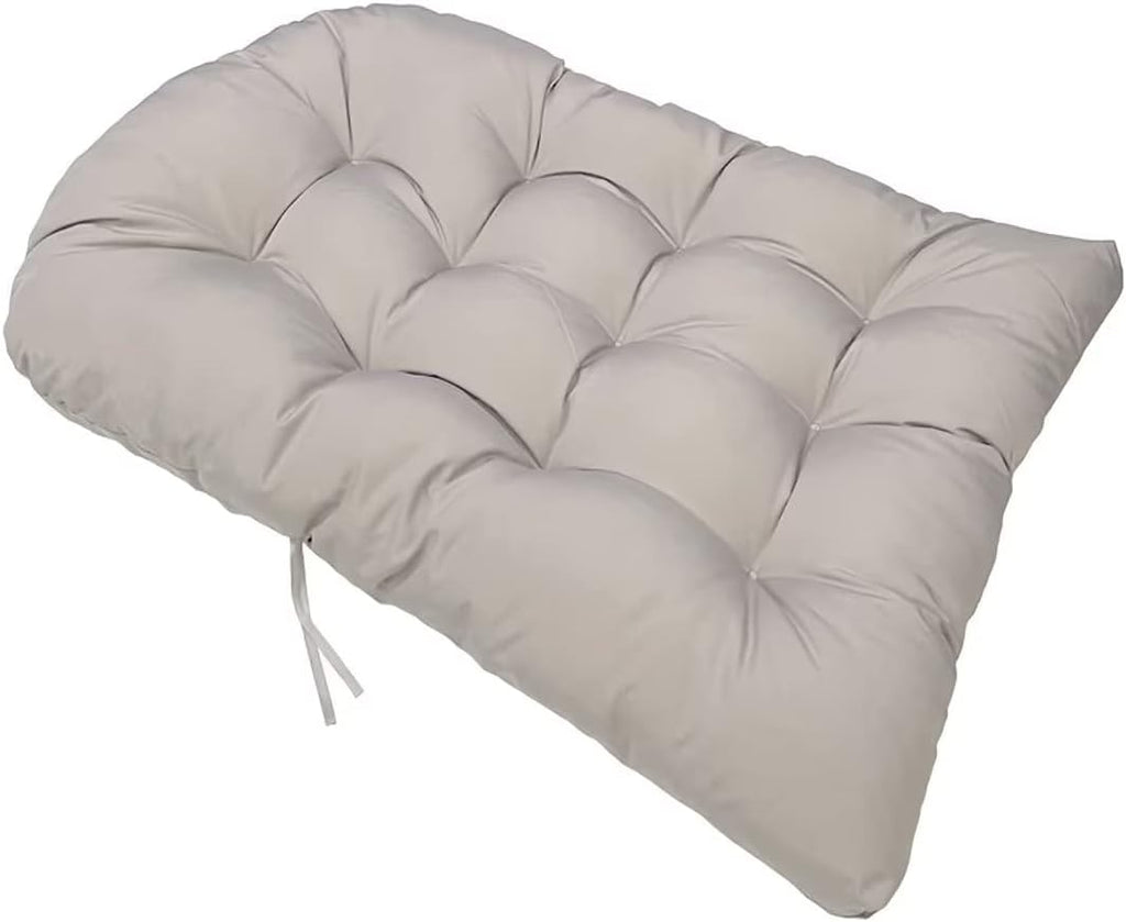 Swing hanging basket seat cushion, hanging basket chair cushion, thickened hanging egg chair cushion, waterproof egg swing chair cushion, light gray