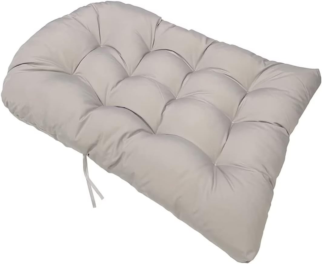 Swing hanging basket seat cushion, hanging basket chair cushion, thickened hanging egg chair cushion, waterproof egg swing chair cushion, light gray