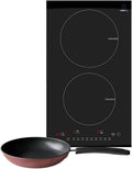 Cheftop Induction Cooktop Portable Induction Burners 120V Digital Ceramic Top with Kids Safety Lock,1800 Watt, Touch Sensor Control Multiple Cooking Zones & Levels (Double Vertical + Pan)