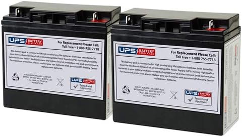 12V 18Ah Battery Replaces 24V Earthwise Electric Lawn Mower Battery - Set of 2