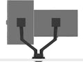 BenQ BDH01 Dual Monitor Arm -Gas Spring Monitor Stand for 2 Screens Up to 35'' & 44lbs, Heavy Duty, Quick Installation, No Sagging, Top Clamp and Grommet Base, Reinforcement Plate, VESA 75x75 &100x100