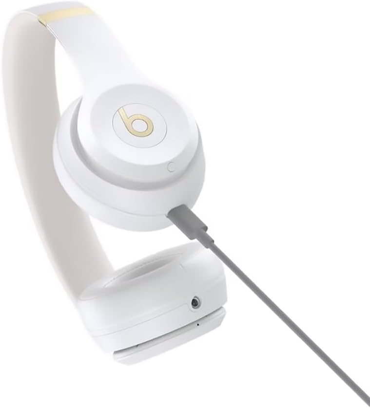 Beats Solo 4 - Wireless Bluetooth On-Ear Headphones, Apple & Android Compatible, Up to 50 Hours of Battery Life - Warm White