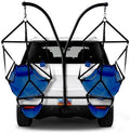 Trailer Hitch Stand and 2 Ripstop Nylon AIR LITE Chairs (Royal Blue)