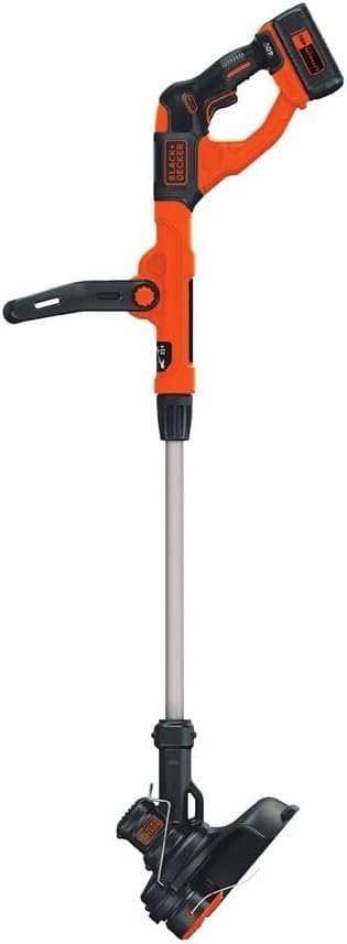 BLACK+DECKER 40V Max Cordless Sweeper & String Trimmer, Battery & Charger Included (LCC340C)