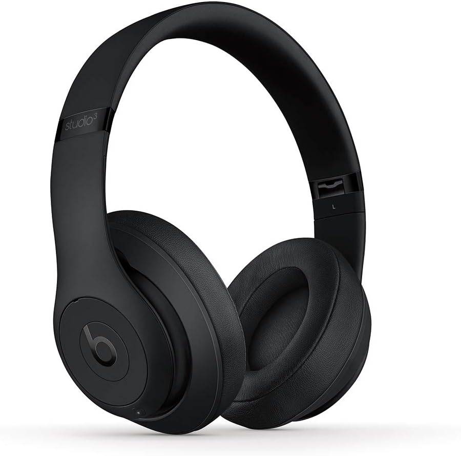 Beats Studio3 Wireless Noise Cancelling Over-Ear Headphones - Matte Black (Renewed)