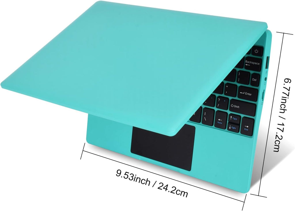 10.1Inch Laptop,Quad-Core Processor with Android 12.0 OS,2GB RAM,64GB EMMC,Built-in Camera,WiFi,USB Interface,Tpye-C Charging for Learning and Entertainment (Blue 2GB+64GB)