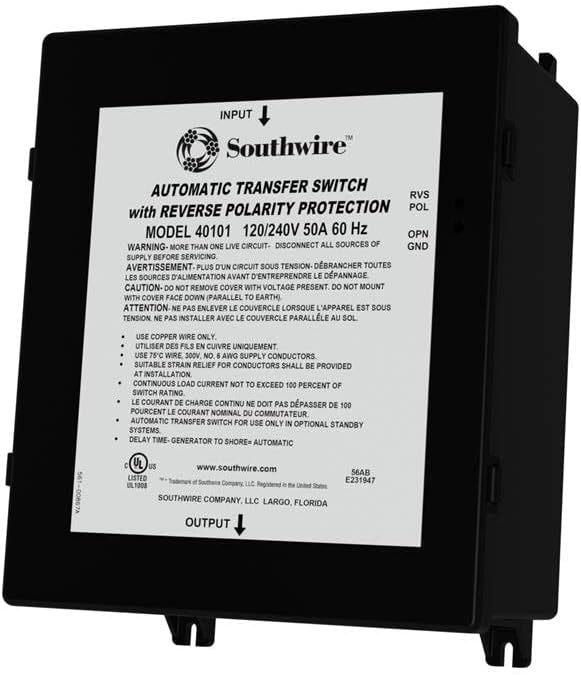 50A Reverse Polarity Low Cost Transfer Switch
