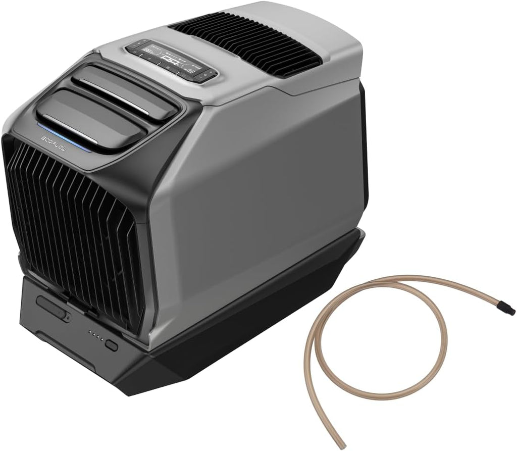EF ECOFLOW WAVE 3 Portable Air Conditioner with Battery and Drain Pipe, 1800W/6100 BTU Cooling and 2000W/6800 BTU Heating, 1000W Fast Charging in 75 mins, 8H Wireless Running, APP Control