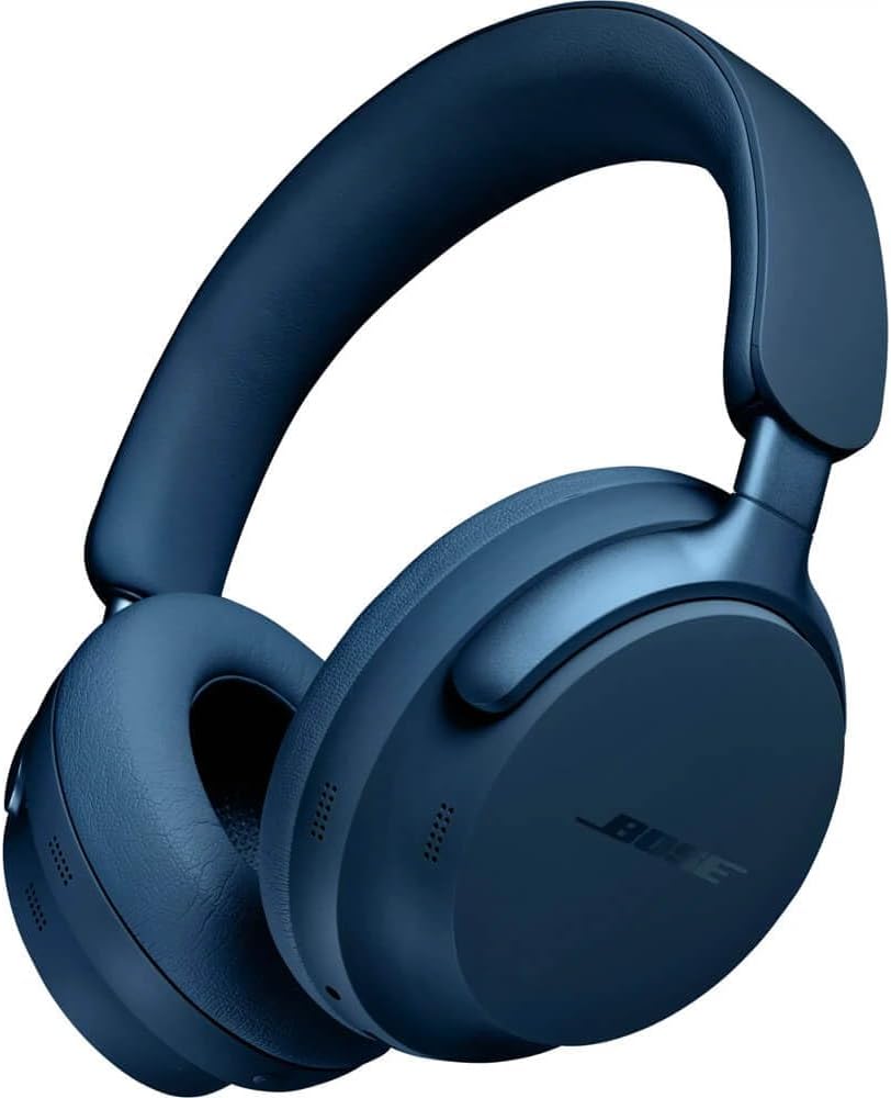 Bose QCOMFULTLBLU QuietComfort Ultra Wireless Noise Canceling Over-The-Ear Headphones - Lunar Blue