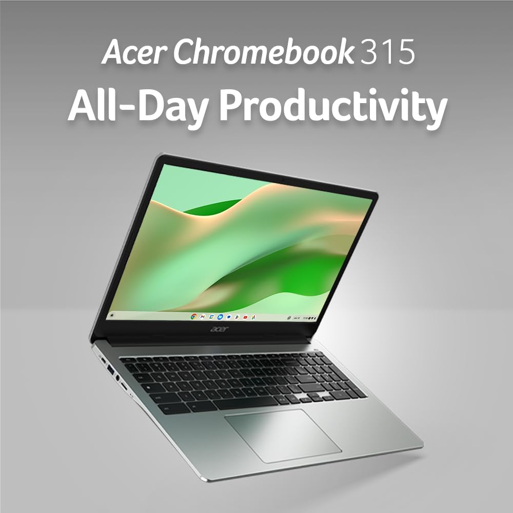 Acer 315 15.6' Chromebook Intel Celeron N4500 1.1GHz 4GB RAM 64GB Flash Chrome OS (Renewed)