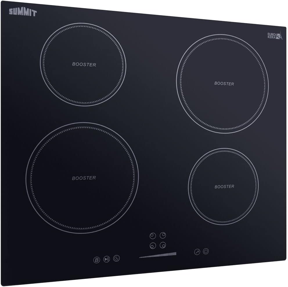 Summit 24' 4 Zone Electric Cooktop 208-240V Induction Cooktop, ADA Compliant, White- SINC4B242W
