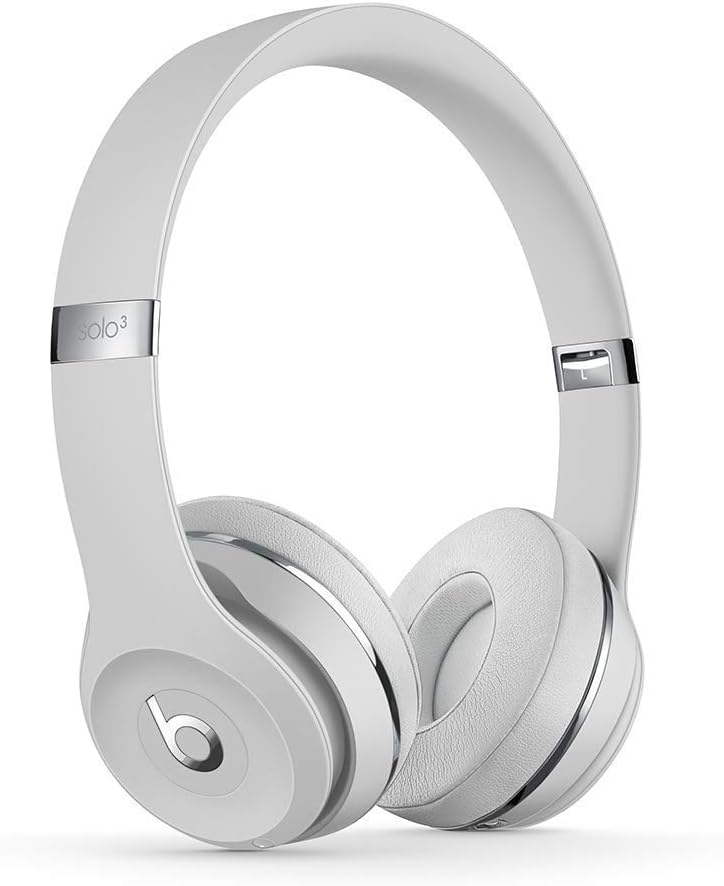 Beats Solo3 Wireless Headphones - Satin Silver(Latest Model) - MX452LL/A (Renewed)