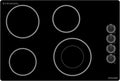 ThermoMate 30 Inch Electric Cooktop, 4 Burners Knob Control Built-in Ceramic Cooktop, 30' Radiant Electric Stove Top of 6700W with 9 Heat Levels, Hot Surface Indicator, 220-240v, Hard Wired
