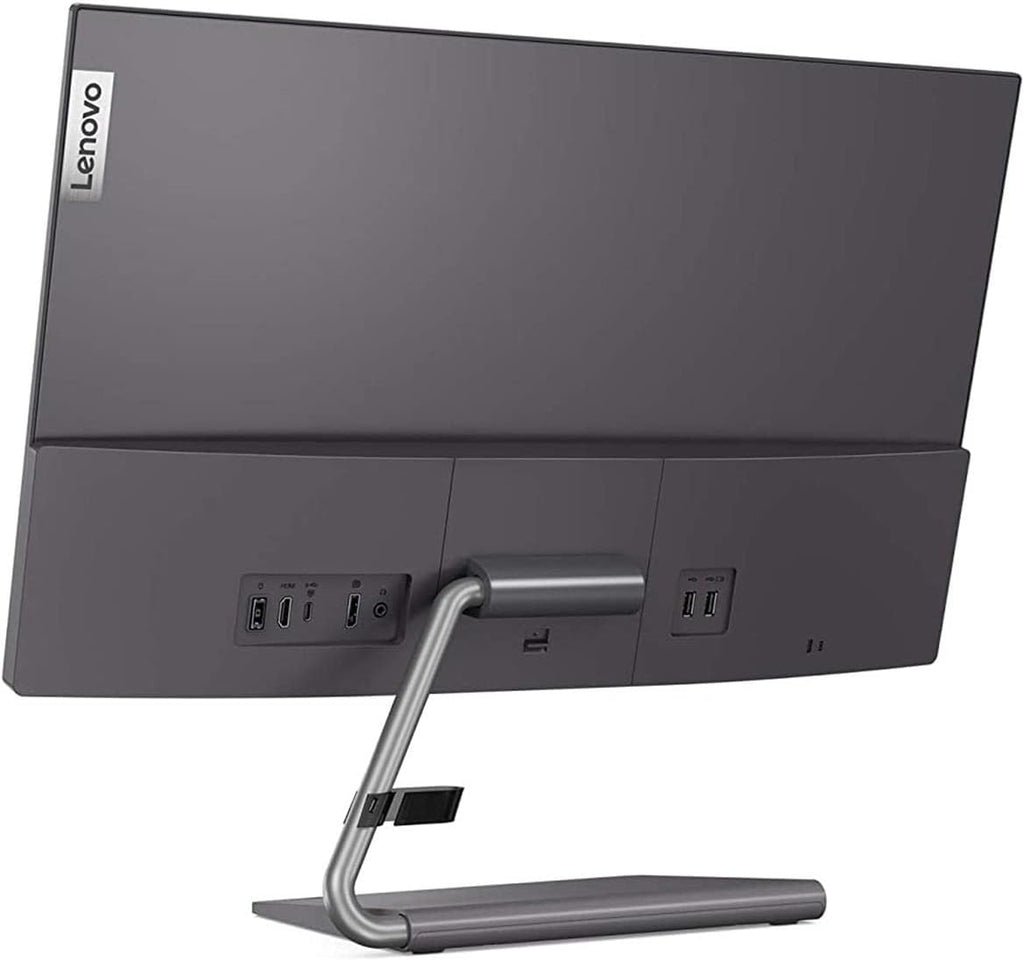 Lenovo Q24h-10 23.8-inch QHD (2560 x 1440) USB-C LCD Monitor, LED Backlit, AMD FreeSync, 75Hz, 4ms, 99% sRGB, Speakers, Low Blue Light
