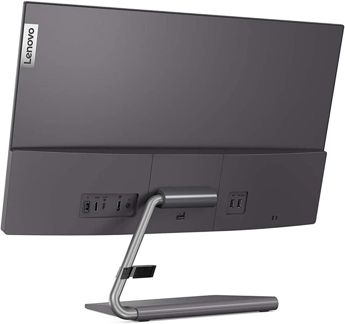 Lenovo Q24h-10 23.8-inch QHD (2560 x 1440) USB-C LCD Monitor, LED Backlit, AMD FreeSync, 75Hz, 4ms, 99% sRGB, Speakers, Low Blue Light