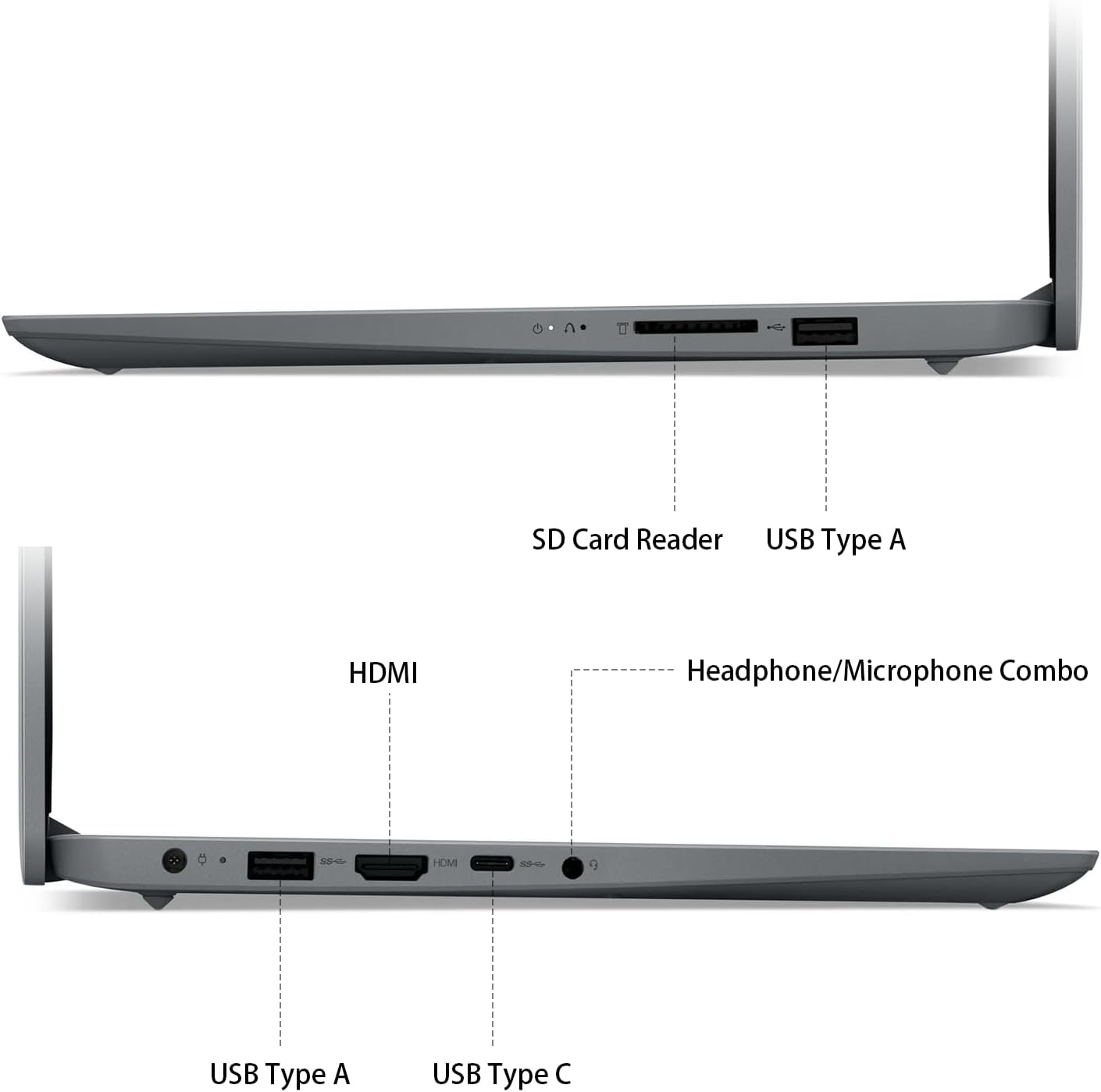 Lenovo IdeaPad 1 1i 14' Laptop with 1-Year Microsoft 365, Intel Processor, 4GB RAM, 128GB eMMC + 128GB SSD, SD Card Reader, Privacy Camera, Long Battery Life, with Accessories, Win 11 Home