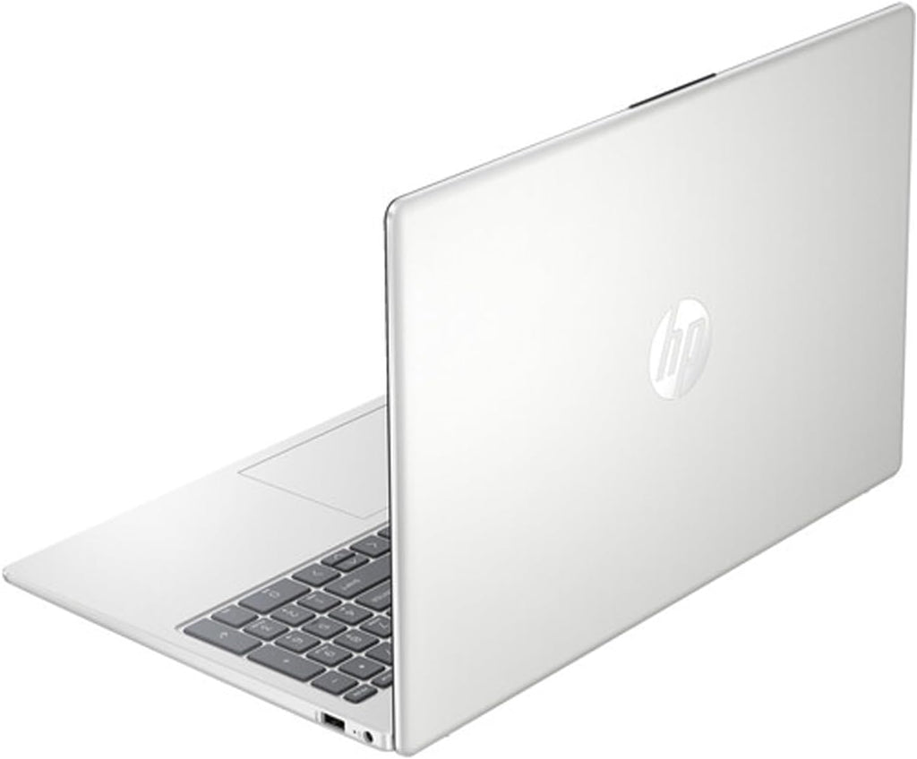 HP 15.6' Portable Laptop, HD Display, Intel Quad-Core N200 Processor, 16GB RAM, 128GB Storage, Wi-Fi 6, Webcam, HDMI, Numeric Keypad, Windows 11 Home, Silver