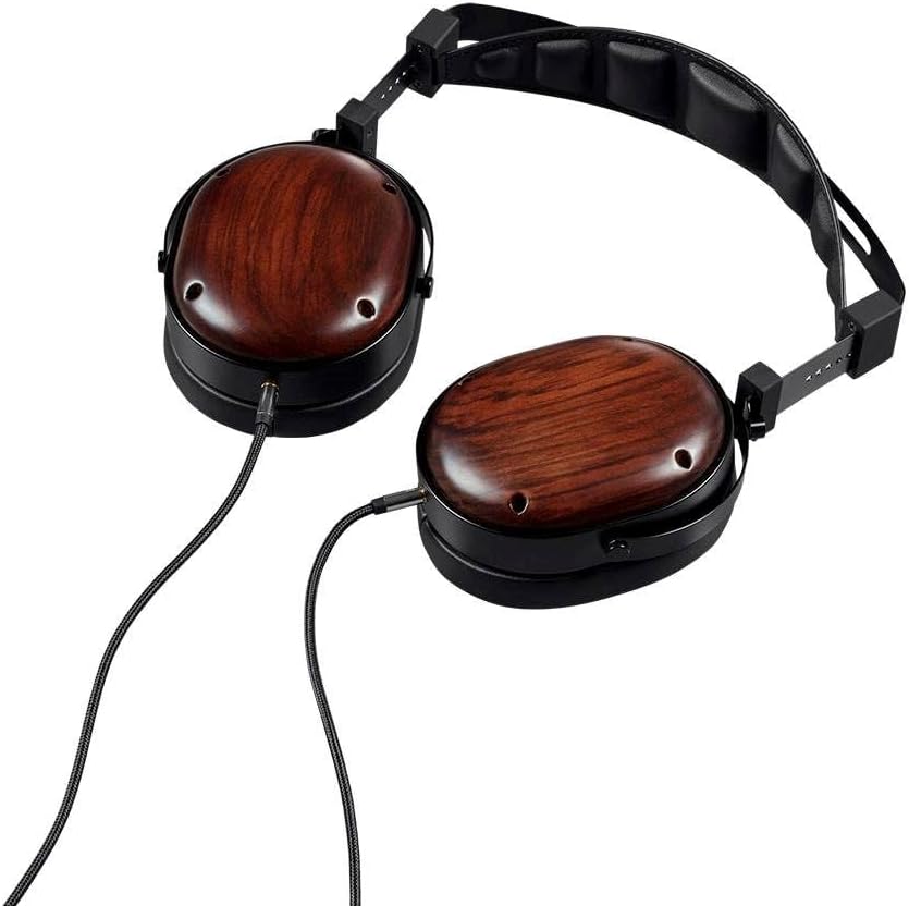 Monolith Over Ear Planar Magnetic Headphones - with 66mm Driver, Closed Back Design, Comfort Ear Pads for Studio/Professional, 20 Ohms, 2 Watts Maximum Power Handling, Black/Wood