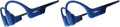 SHOKZ OpenRun, Bone Conduction Headphones,Open-Ear Bluetooth Wireless Sport Headphones for Running & Workout,Sweat Resistant, Long 8H Playtime,Mic,Hair Band-Standard-Blue (Pack of 2)