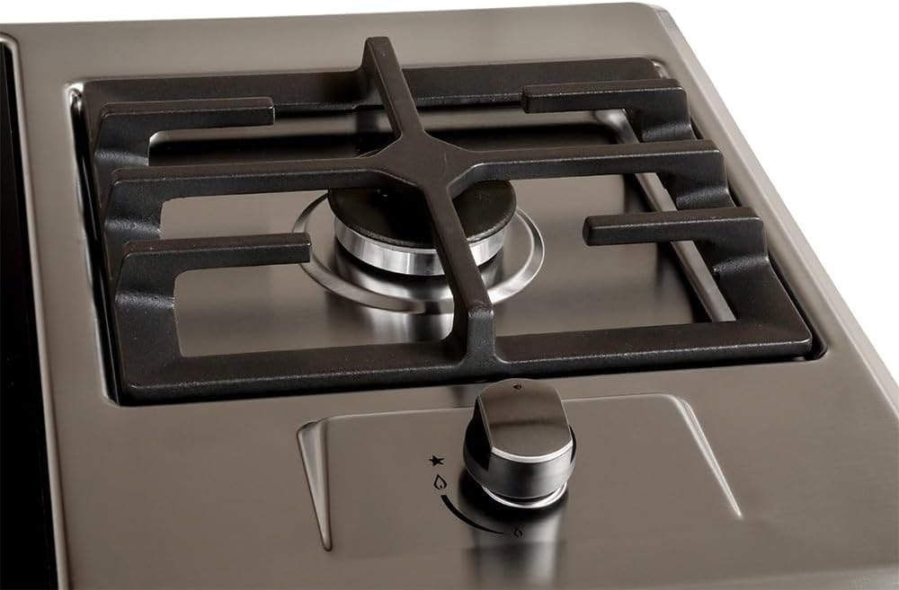 TI-1+1B 25-Inch Built-In Dual Burner Cooktop, Single Induction and Gas Combination, 1750W, UL858 Certified