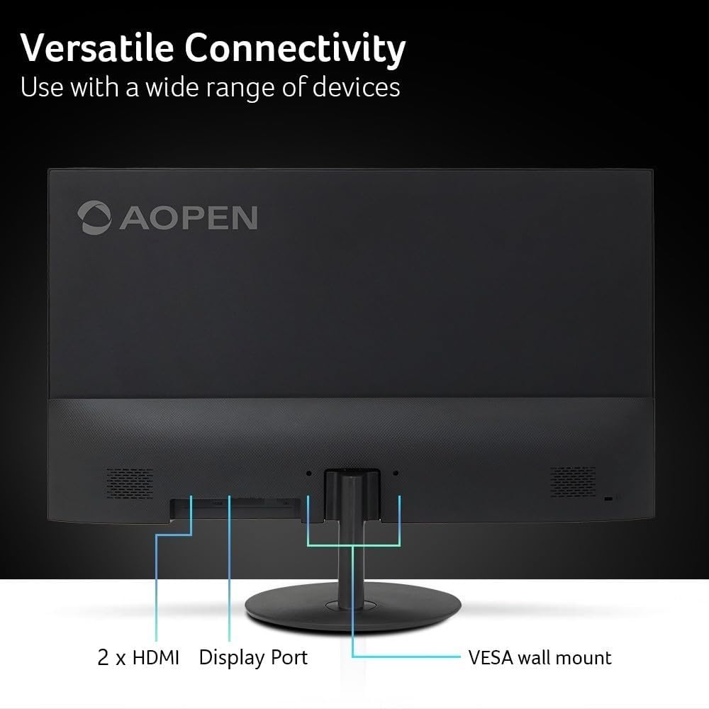 AOPEN by Acer 31.5 Inch 4K UHD ZeroFrame Home & Office Monitor | AMD FreeSync | Ultra-Thin Stylish Design | HDR 10 | 4ms G to G | Low Blue Light | Tilt | DP 1.2 & 2 x HDMI 2.0