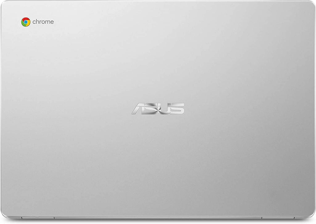 ASUS Chromebook C523 Laptop, 15.6' HD NanoEdge Display with 180 Degree Hinge Intel Dual Core Celeron Processor, 4GB RAM, 32GB Storage, Silver Color, C523NA-DH02