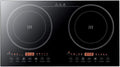 110V 2400W Portable Induction Cooktop Electric Dual Induction Cooker Cooktop Digital Ceramic Black Crystal Panel Countertop Double Burner (1200W Induction cooker+1200W Induction cooker)