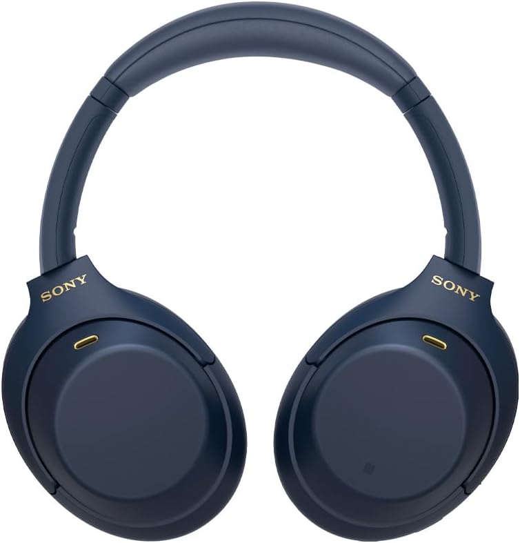 Sony WH-1000XM4 Wireless Premium Noise Canceling Overhead Headphones, Blue (Renewed)