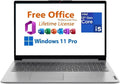 Lenovo IdeaPad 1i 15.6' FHD Laptop,with Lifetime Office,Intel Core i5-1335U, 16GB RAM, 256GB SSD,Intel Iris Xe Graphics,Wi-Fi 6,10 Hr BatteryWin 11 Pro, Cloud Grey,
